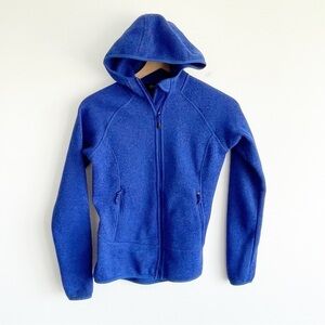 Berghaus Women's Sweater Blue Hoodie Full Zip Hiking Outdoors Size XS